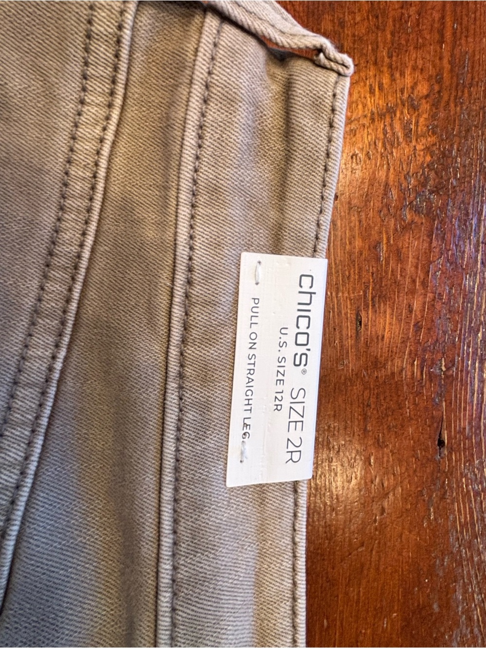 NWT Chico’s Tan Pull On Jeans size 2R - Picture 4 of 4